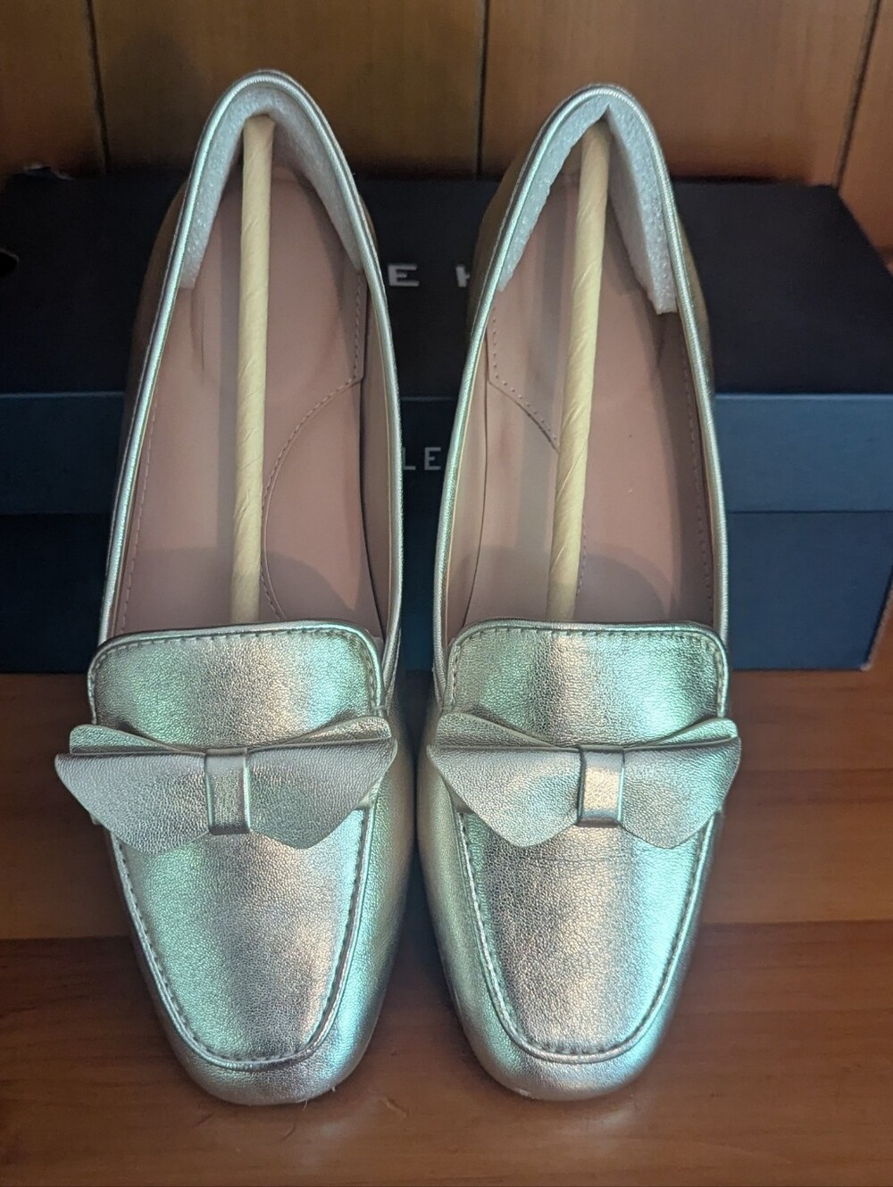 Cole Haan Payson Soft Bow Loafer Gold 7.5